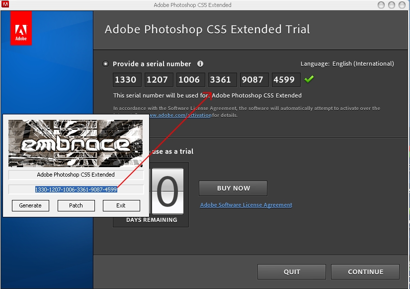 adobe photoshop cs5 serial number not subscription